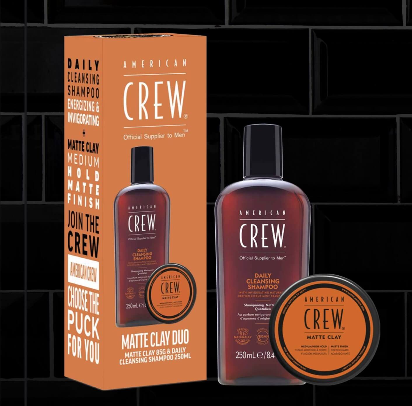 American Crew Daily Cleansing Shampoo + Matte Clay 