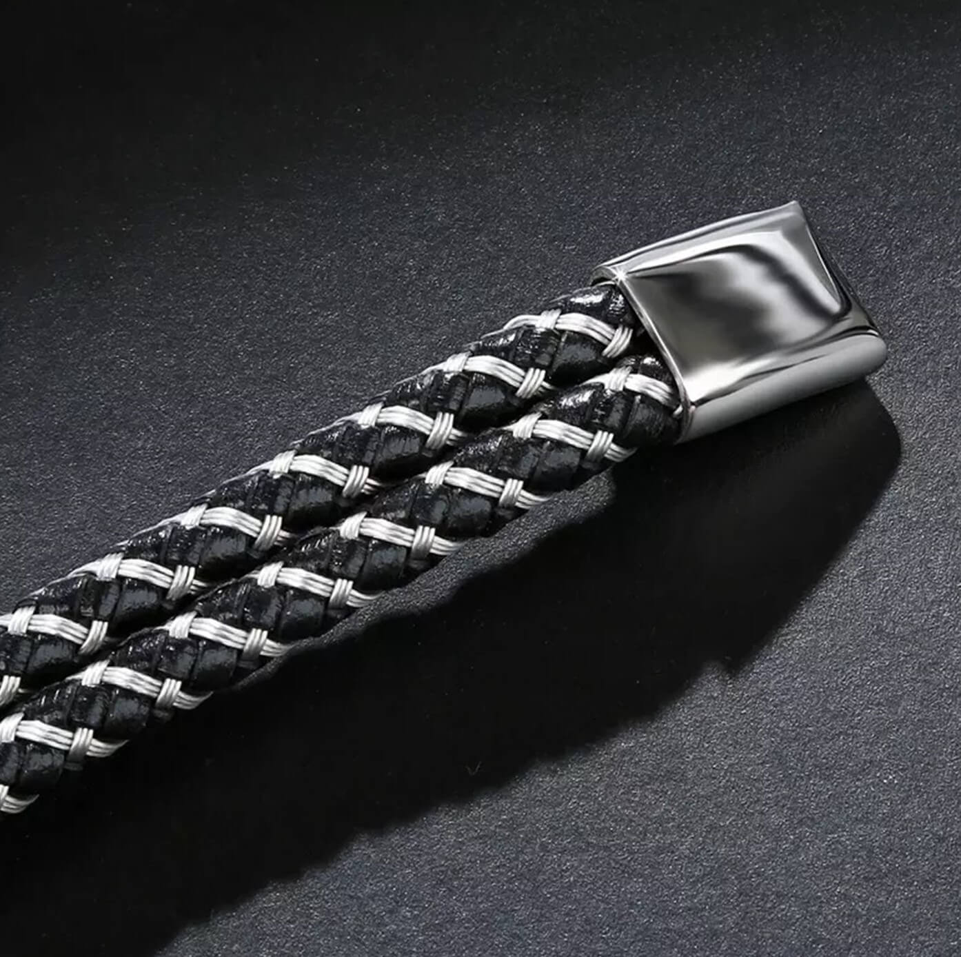 Mens Voguish Leather Bracelet