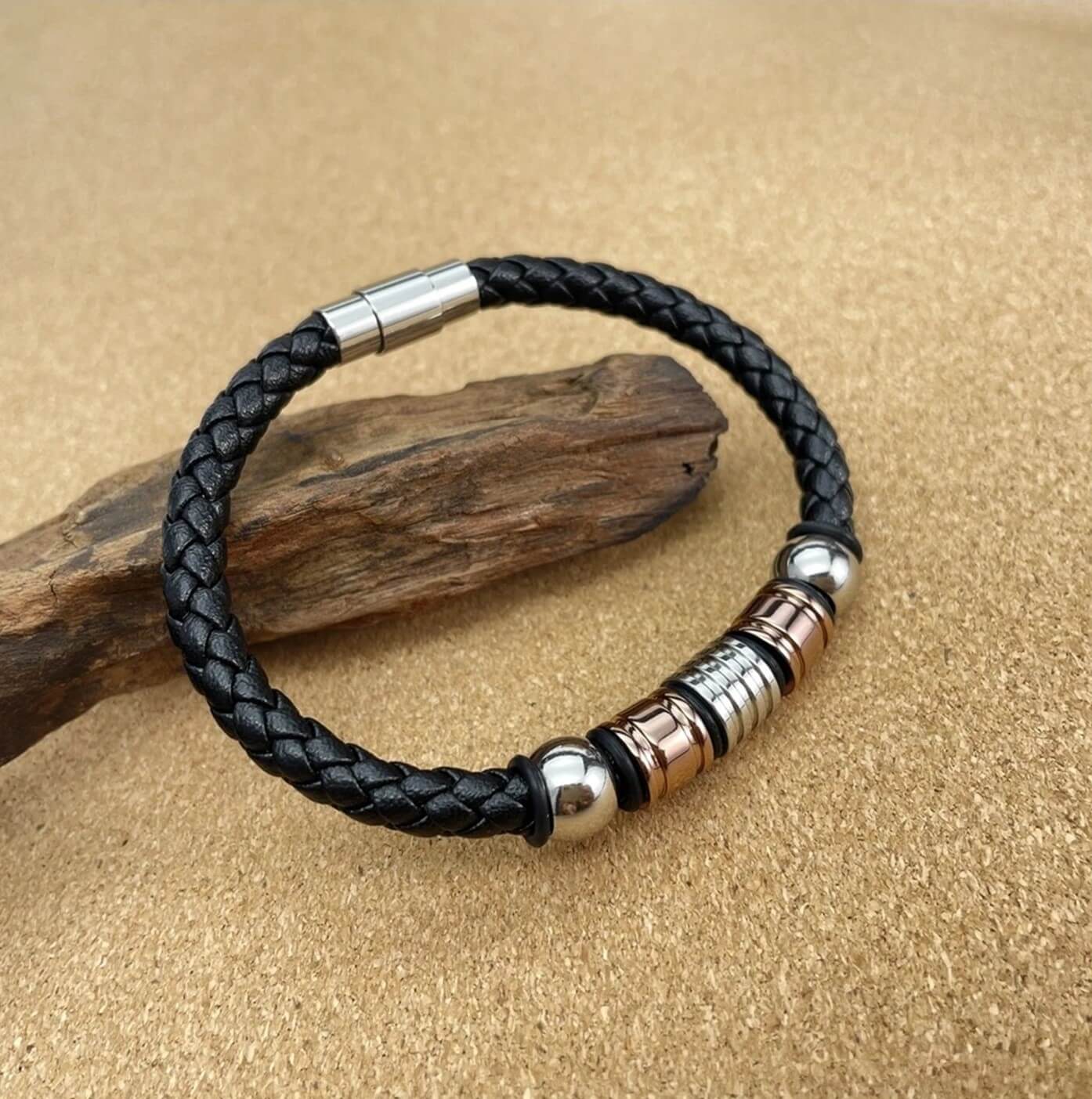 Unisex Merging Link Bracelet