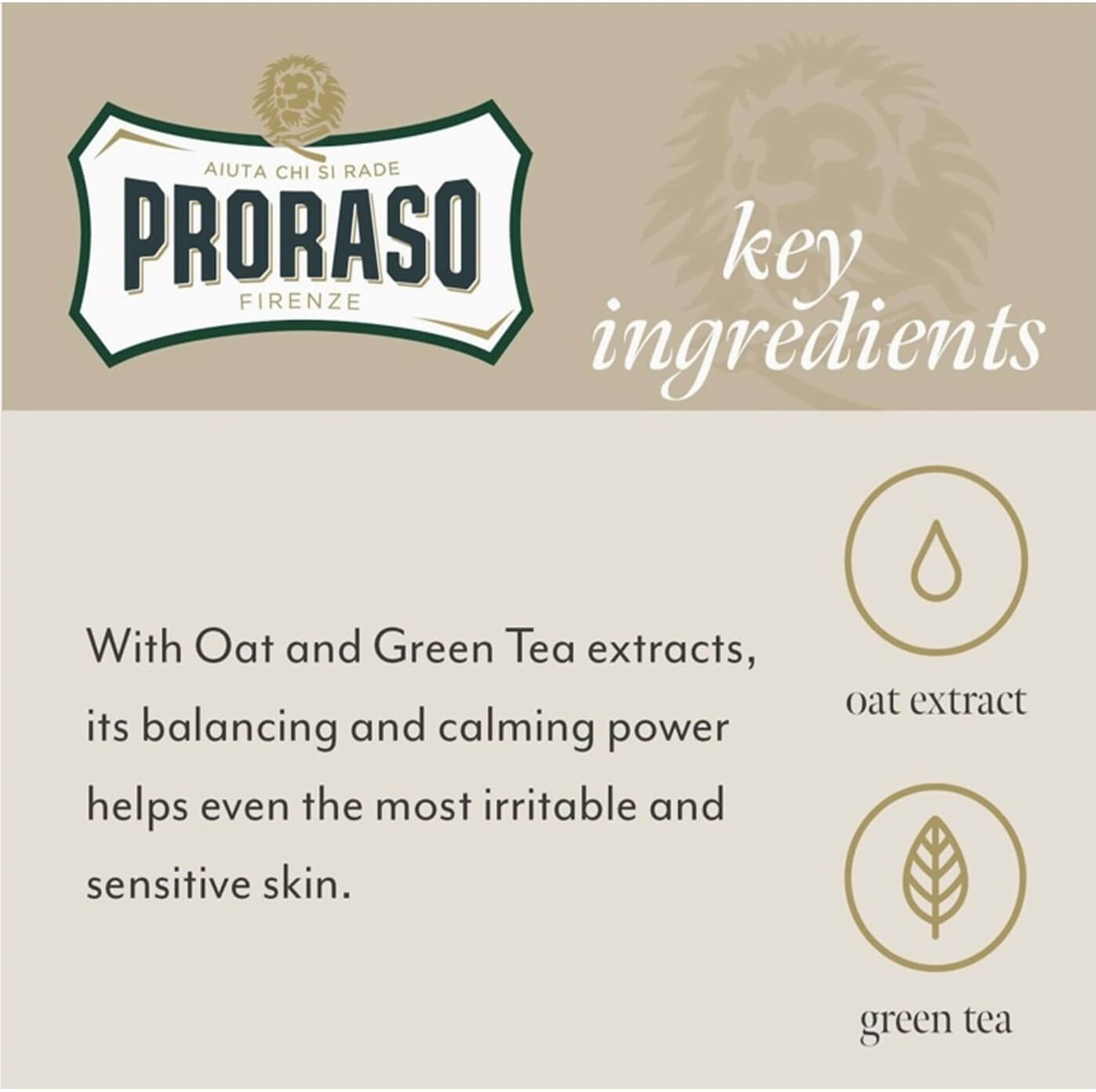 PRORASO Aftershave Balm for Sensitive Skin