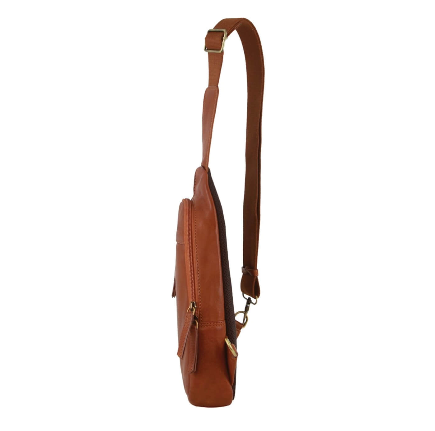 Pierre Cardin PC3711 Mens Leather Sling Bag/Cognac