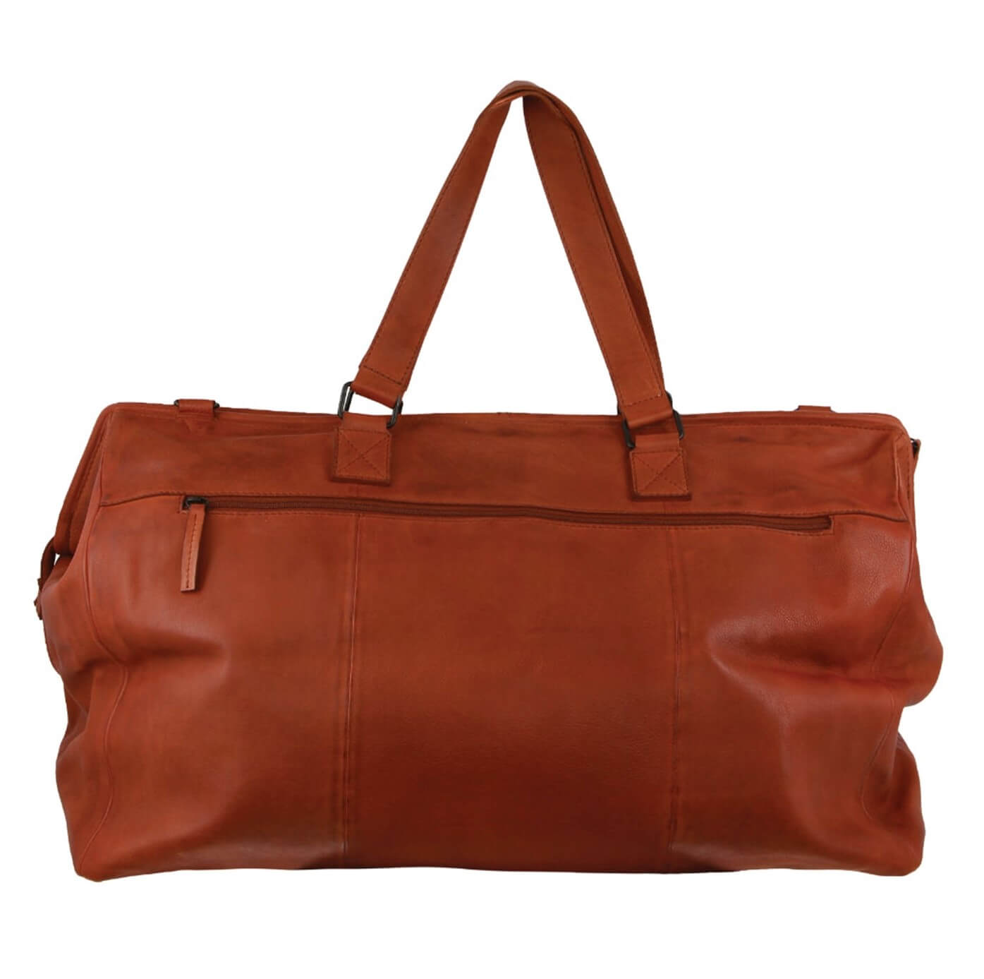 Pierre Cardin PC3747 Rustic Leather Overnight Bag/Cognac