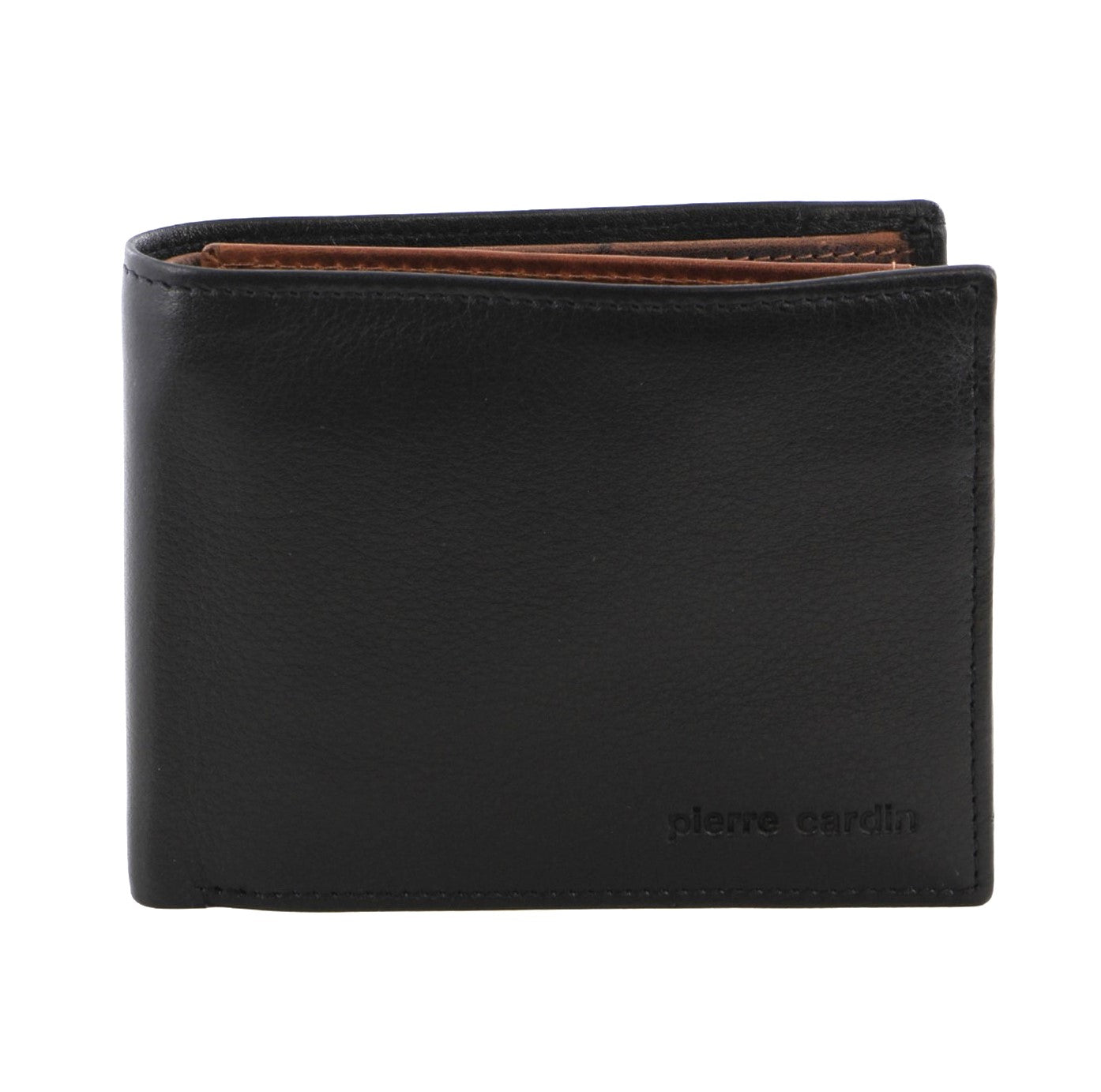 Pierre Cardin PC2632 Italian Leather Two Tone Wallet/Blk-Cognac