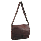 Pierre Cardin Rustic Leather Messenger Bag 