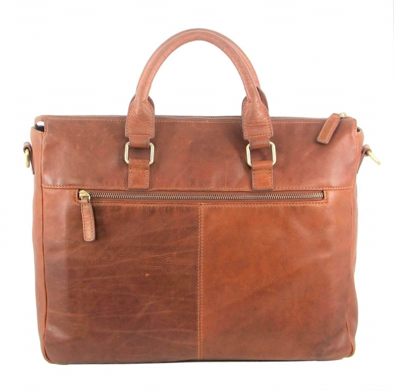 Pierre Cardin PC3296 Rustic Leather Computer Bag/Tan