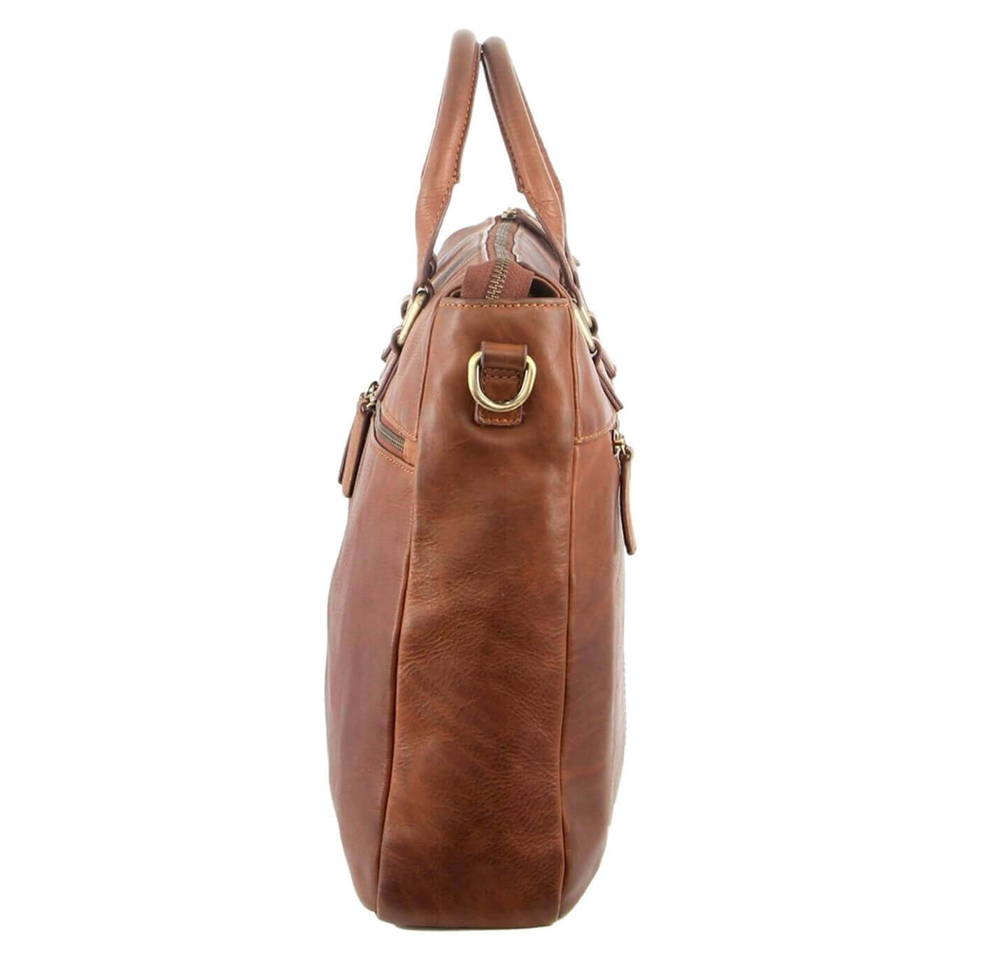 Pierre Cardin PC3296 Rustic Leather Computer Bag/Tan