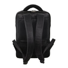 Pierre Cardin PC3297 Italian Pebbled Leather Laptop-Backpack/Black