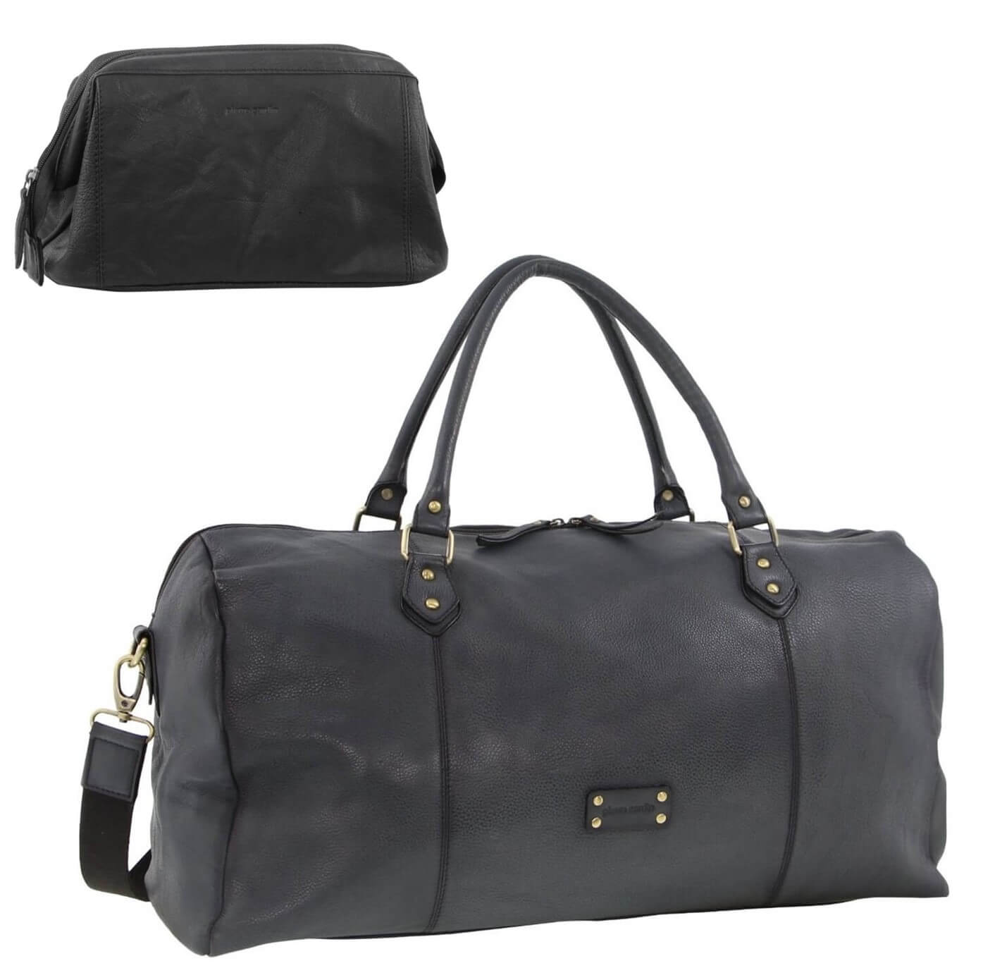 Pierre Cardin Leather Travel and Toiletry Bag Value