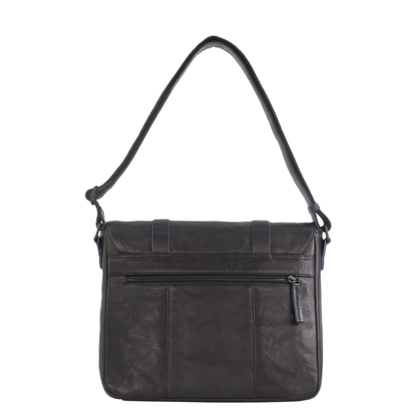 Pierre Cardin Crumple Leather Computer Bag-Satchel