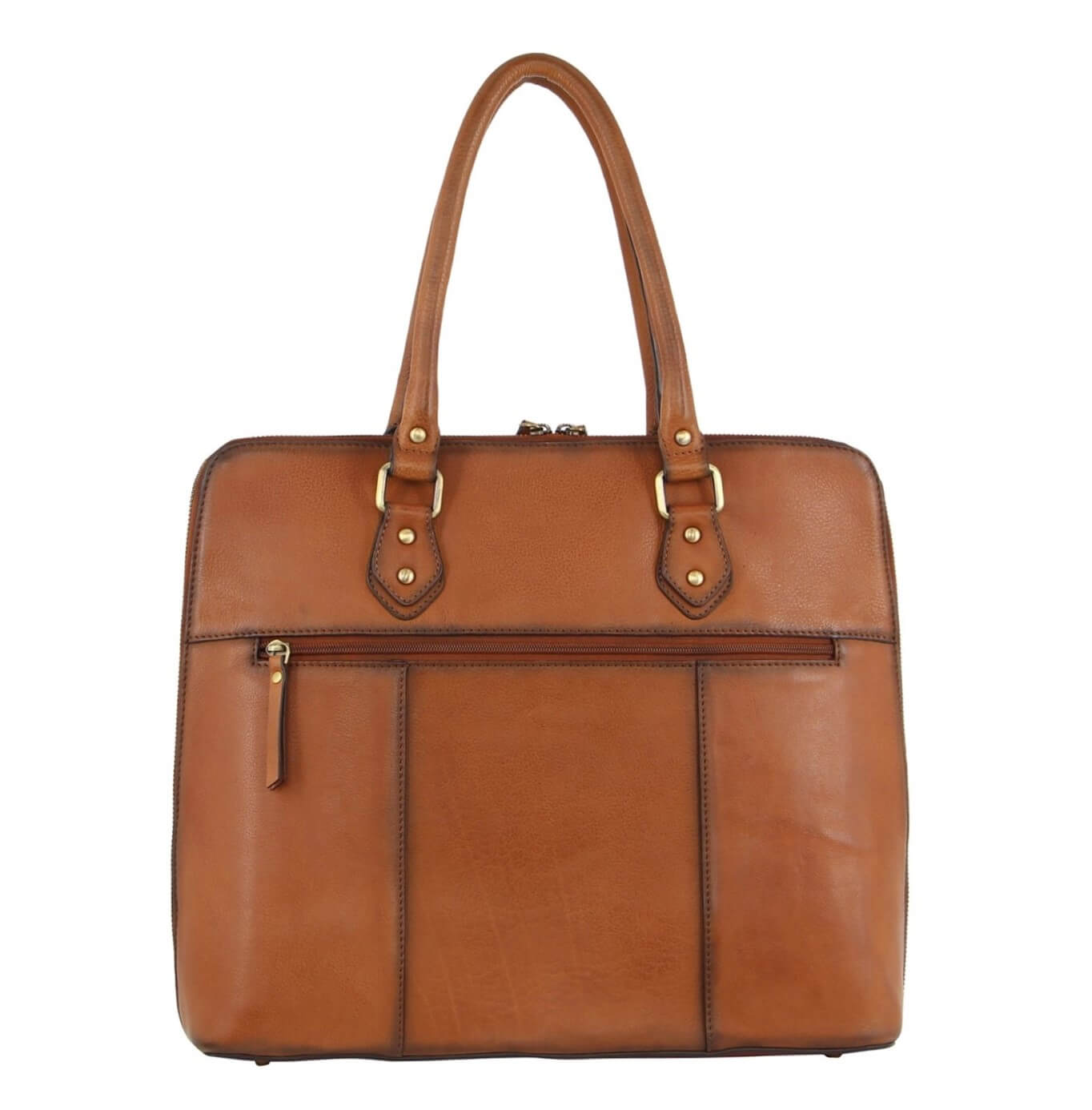 Pierre Cardin PC3519 Burnished Leather Computer-Business Bag/Tan