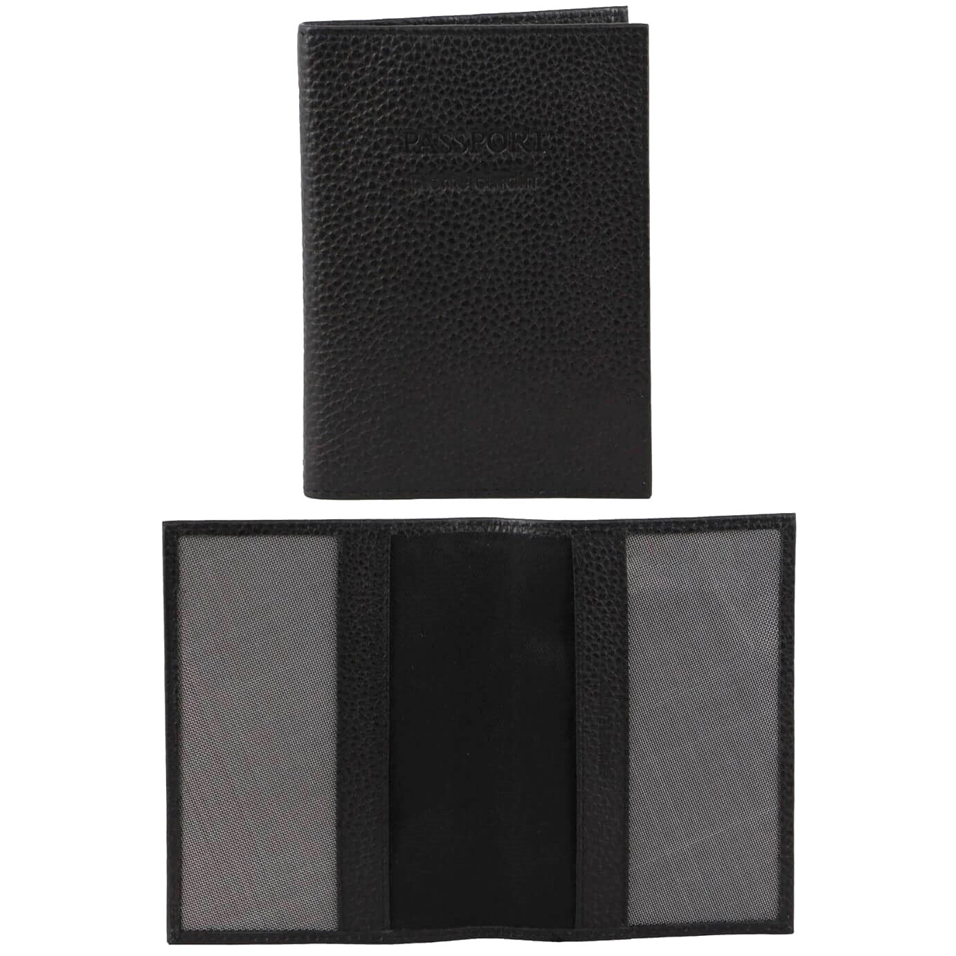 Pierre Cardin PC3909 Leather Passport Wallet Cover/Black