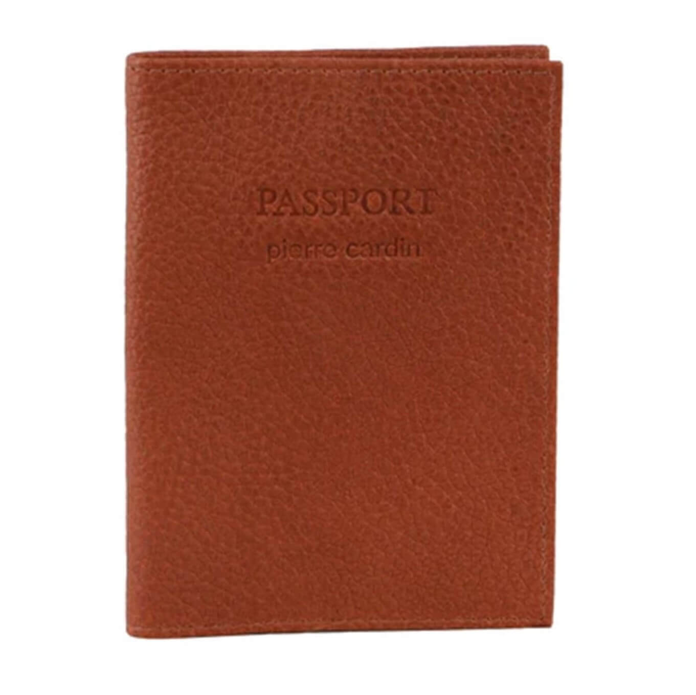 Pierre Cardin PC3909 Leather Passport Wallet Cover/Cognac