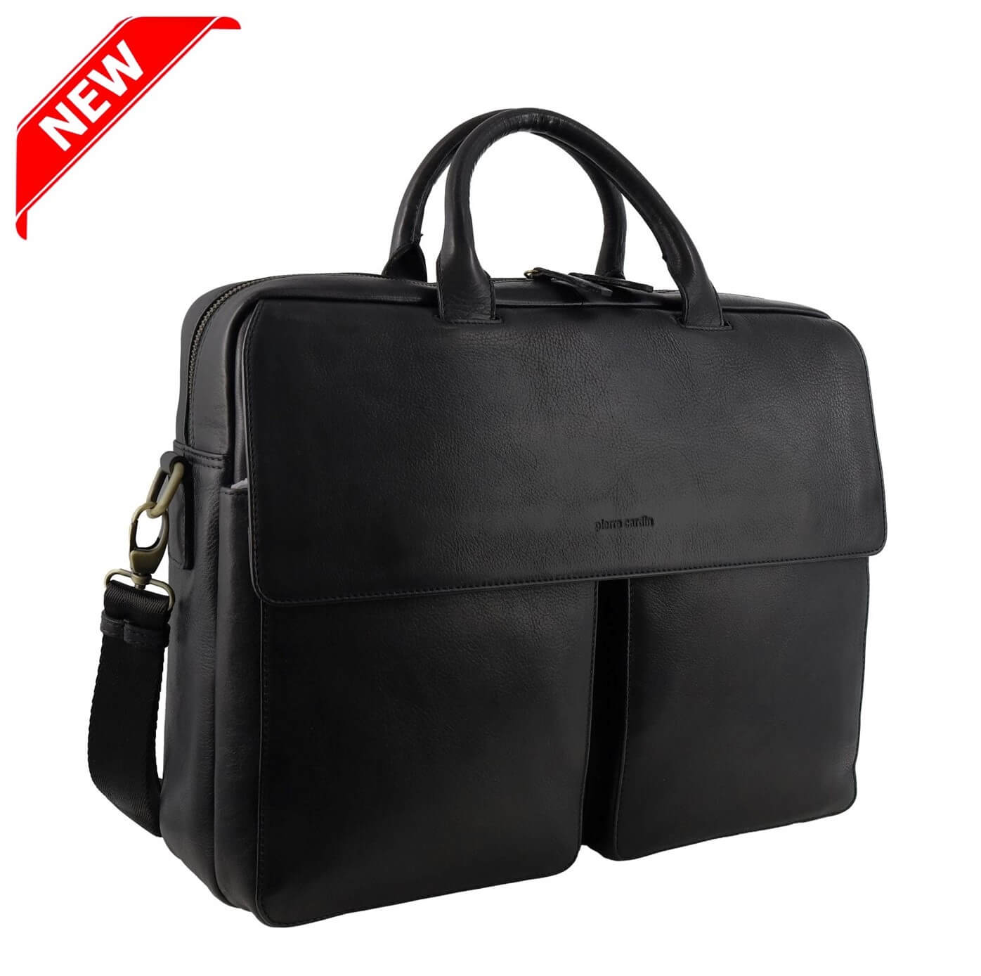 Pierre Cardin PC3963 Mens Leather Messenger/Computer Bag