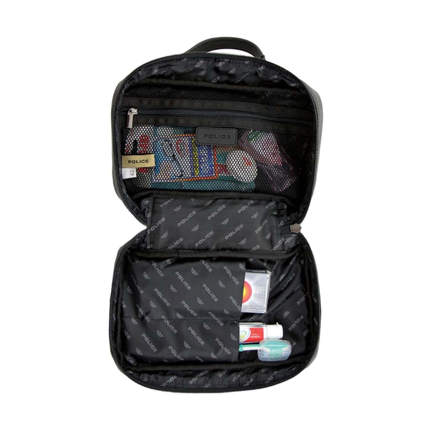 Police POL24 Mens Wings Toiletry Bag/Black