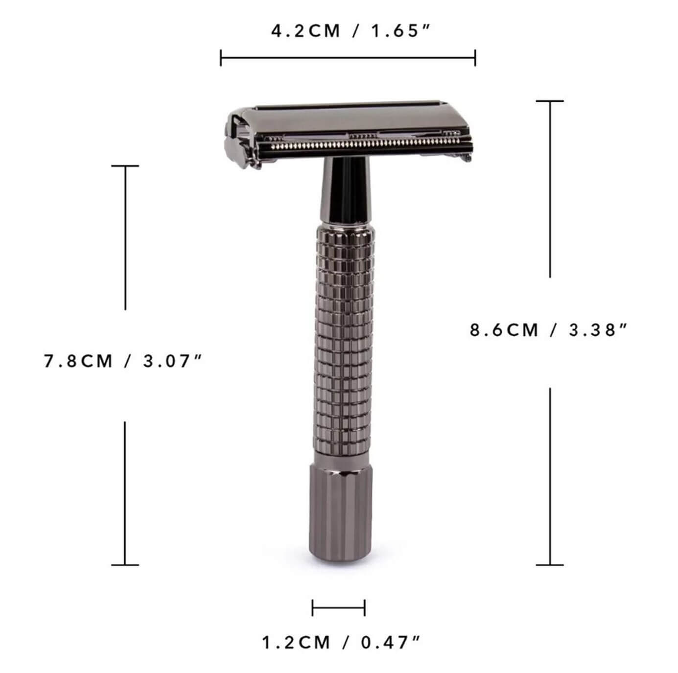 Double Edge Classic Safety Razor/Pewter