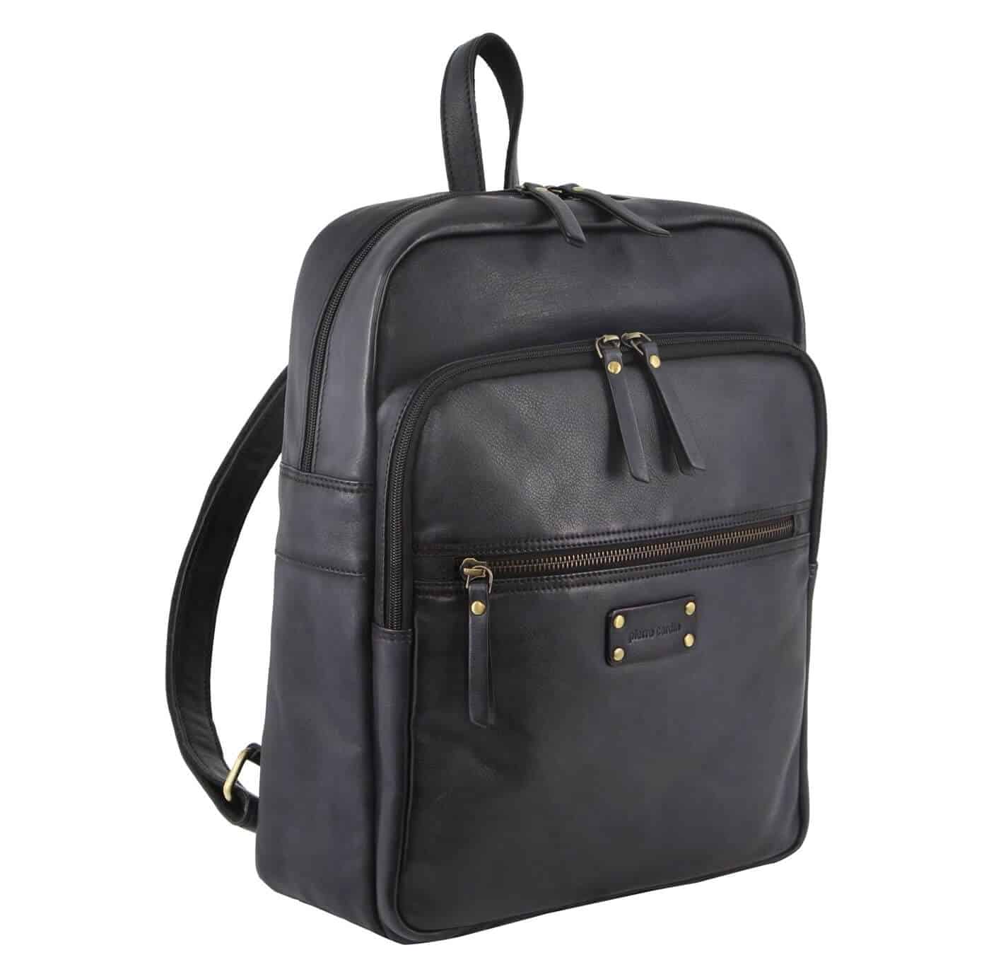 Pierre Cardin PC3332 Burnished Leather Laptop Backpack/Black – Lords ...