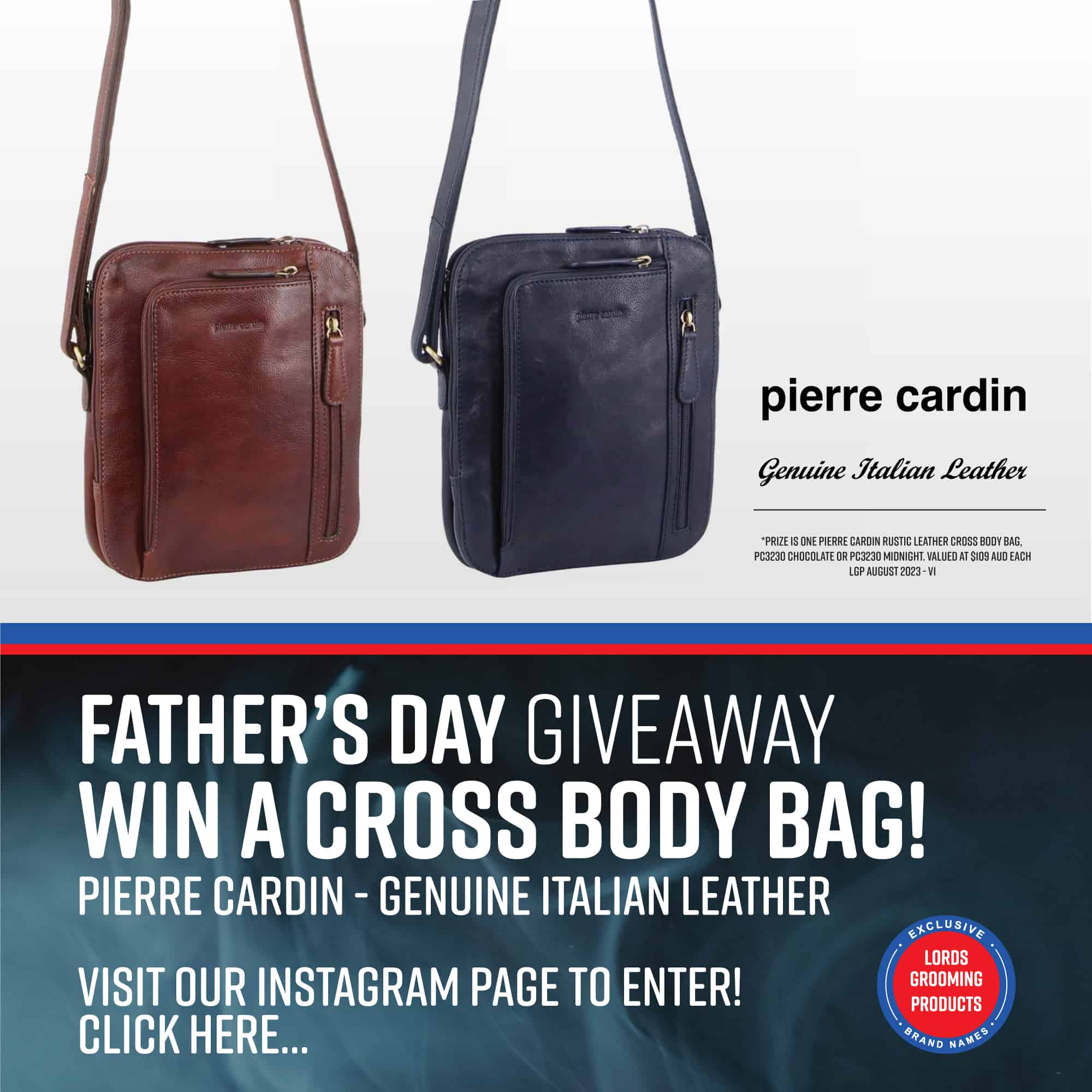 Father's Give Away | Pierre Cardin Cross Body Bag