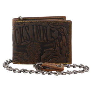 Jack's Inn (JACK-19) Spade Men’s Leather Wallet with Detachable Chain - Lords Grooming Products