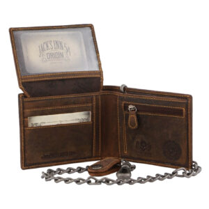 Jack's Inn (JACK-19) Spade Men’s Leather Wallet with Detachable Chain - Lords Grooming Products